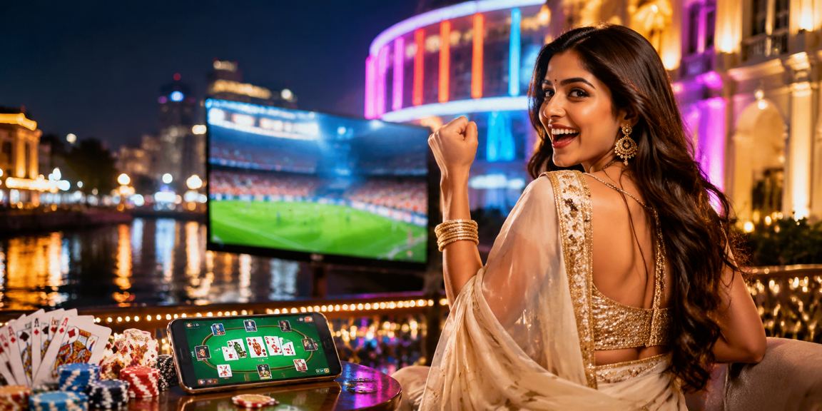 Mobile phone with live cricket betting interface popular in India